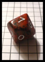 Dice : Dice - 10D - Red with Black Speckles -  - Marion Co Miami June 2010